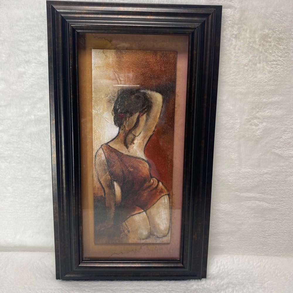 Framed Abstract Woman Painting by Lanie Loreth Seated Woman‎ II